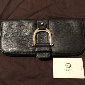 Authentic Gucci Horsebit Clutch Bag